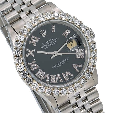 mens rolex oyster perpetual date just 36mm diamond bezel|rolex datejust 36 oystersteel.